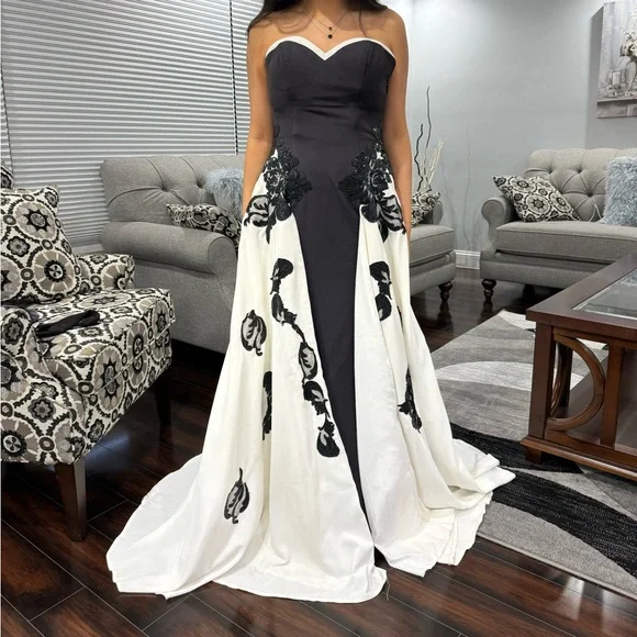 green emerald velvet dress Zapaka Women Ivory Satin Asymmetrical Wedding Dress with Sleeves Sheath Off The Shoulder Long Reception Dress, Ivory / US6 main image 0